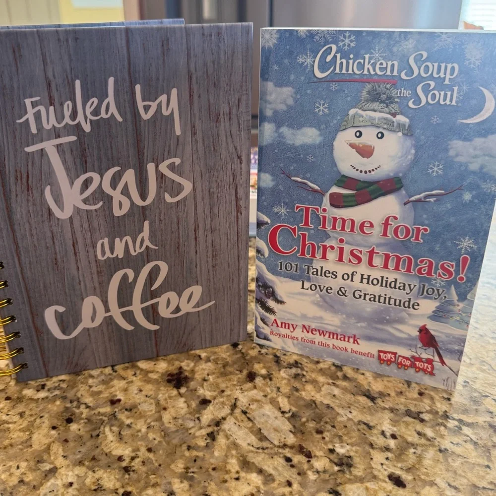 Inspirational Journal and Holiday Book Set Christmas Gift Idea